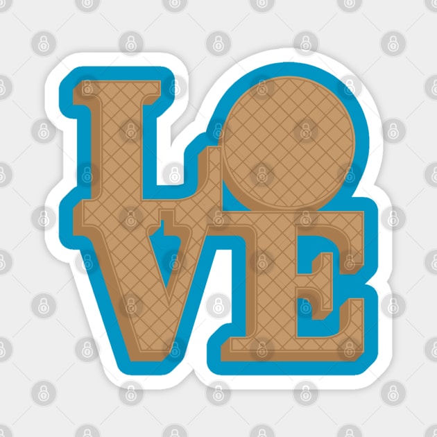 Love Waffles Magnet by Spybooth