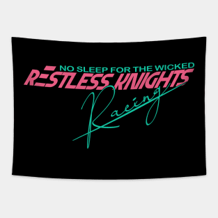 Restless Knights Racing V1 Pink Tapestry