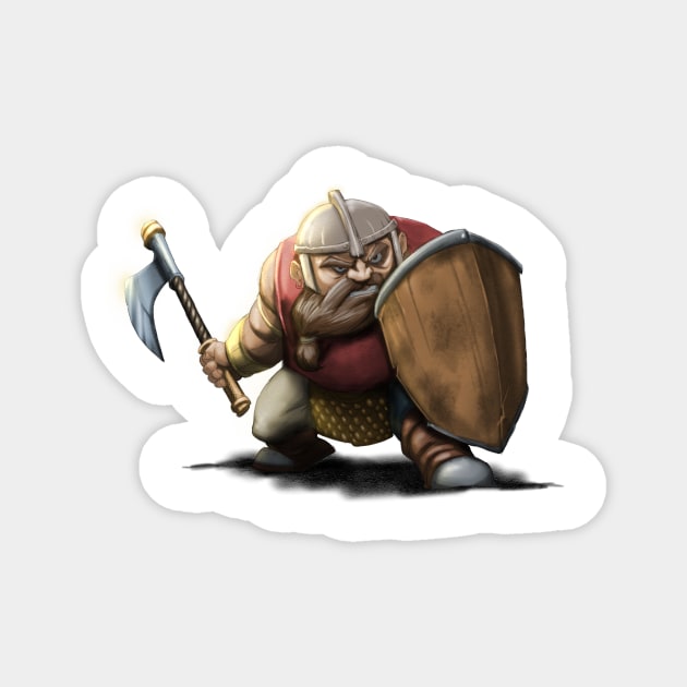 Dwarf Warrior Magnet by nedesem