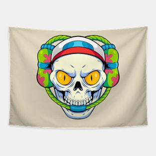 smitty werben skull Tapestry