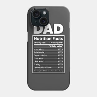 DAD  NUTRITIION FACTS Phone Case