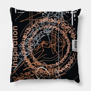 inspiration \\ calligraphy Pillow