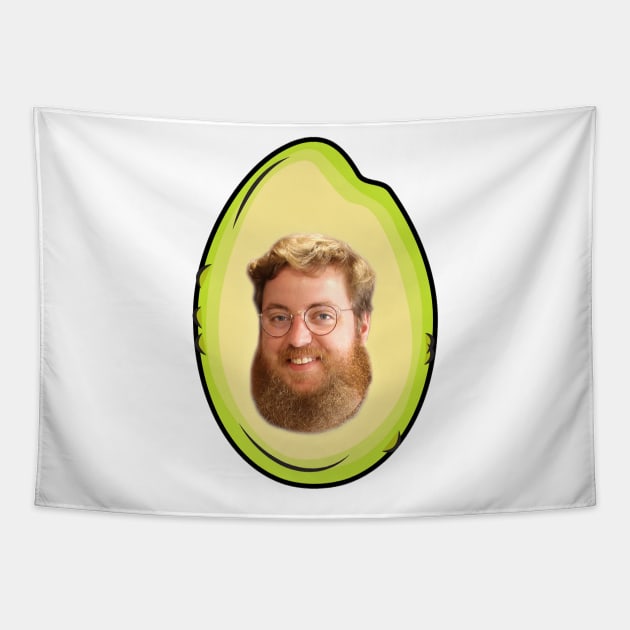 Avocado Phil Redux v2.0a Tapestry by PrettyGoodCooking