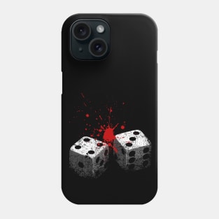 Lucky 7-Dice roll-Seven-Blood-Gambling Phone Case