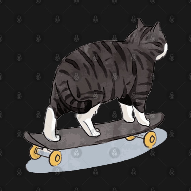 Skater cat by boohenterprise