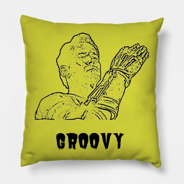 Ash has a new groovy hand Pillow by LP Designs