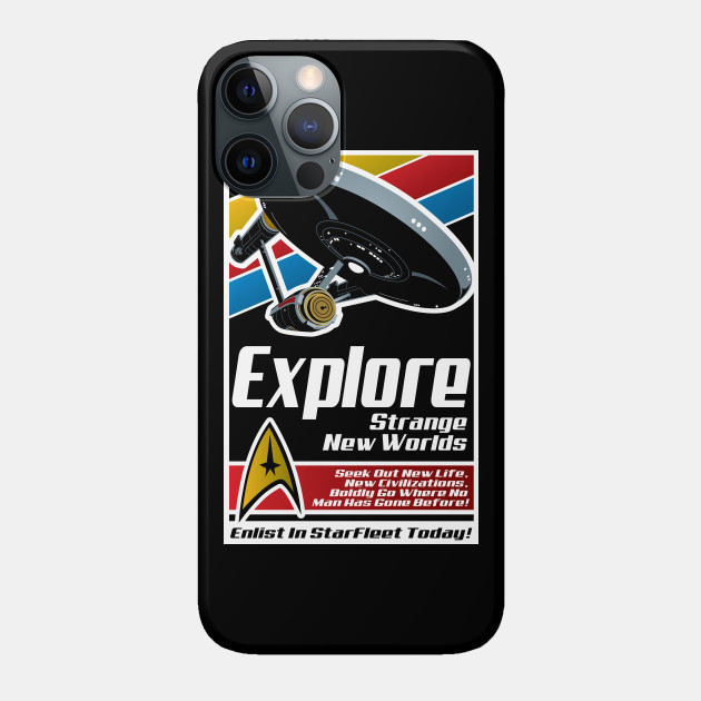 Explore New Worlds - Star Trek - Phone Case