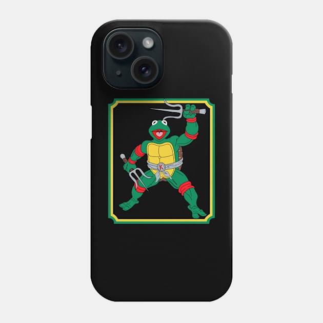 Kermit frog mutant ninja Phone Case by Ilustradamus