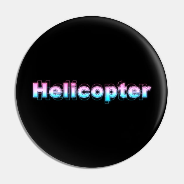 Helicopter Pin by Sanzida Design