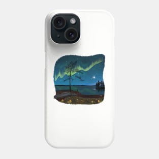 First glimmer of the Northern Lights - Autumn in Lapland Phone Case