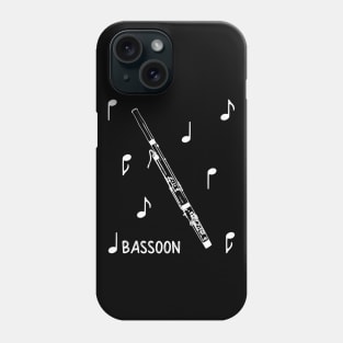 Musical Notes Bassoon Phone Case