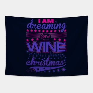 I am dreaming of a wine christmas Tapestry