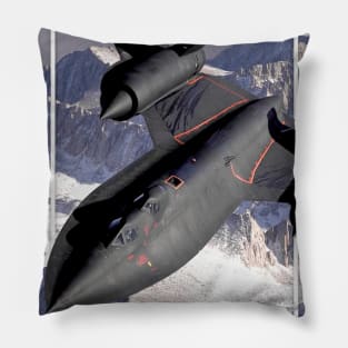 SR71B Blackbird Pillow