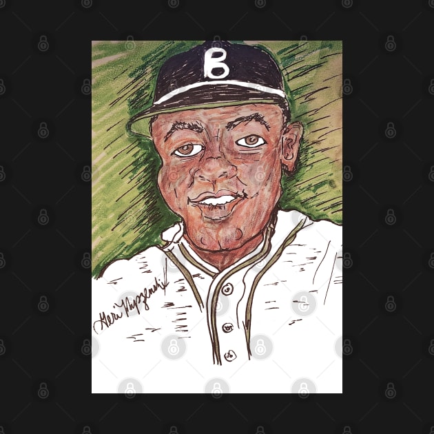 Jackie Robinson  Brooklyn Dodgers by TheArtQueenOfMichigan 