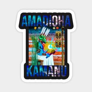 African Gods : AMADIOHA By SIRIUS UGO ART Magnet