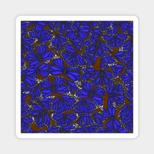 Indigo Butterflies Magnet