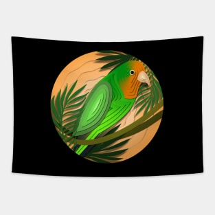 Peach-faced Lovebird Tapestry