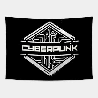 Cyberpunk Logo Tapestry