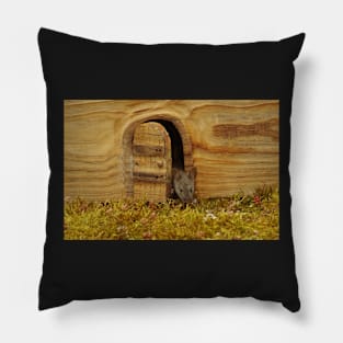 mouse at the door Pillow