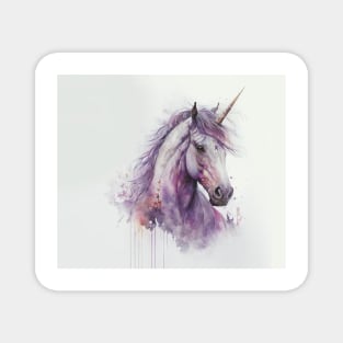 Unicorn Watercolour Painting Magnet