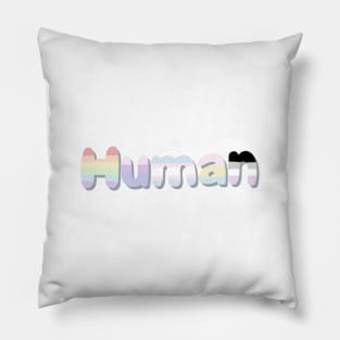 Human LBGTQ pride Pillow