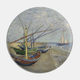 Vincent Van Gogh- Fishing boats on the Beach at Saintes-Maries Pin