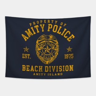 Property of Amity Police Worn (Universal © UCS LLC) Tapestry