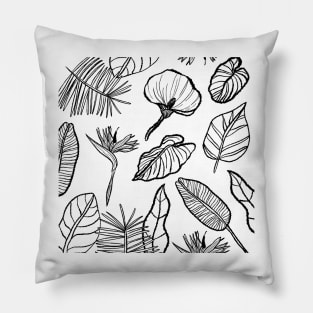 Tropical Flowers Pillow