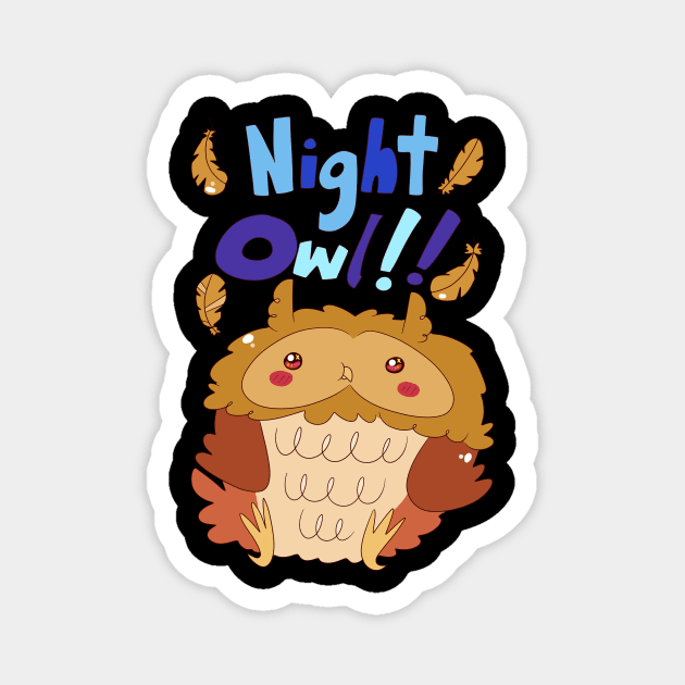 Night Owl Magnet by saradaboru