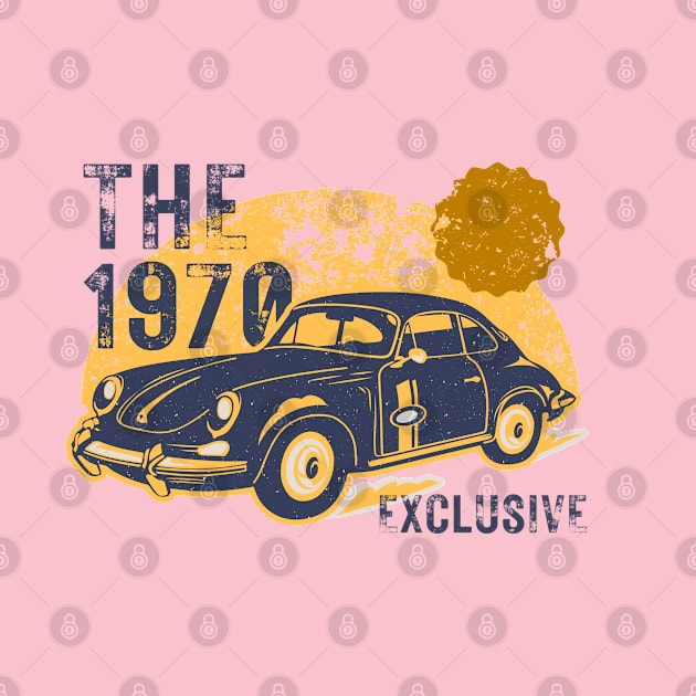 The 1970 Retro Vintage Car by Riyo