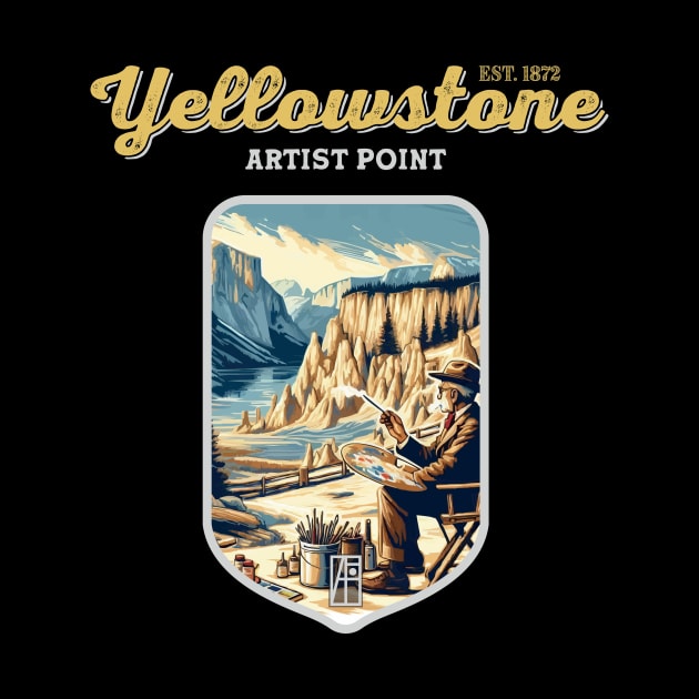 USA - NATIONAL PARK - YELLOWSTONE - Yellowstone Artists Point - 13 by ArtProjectShop