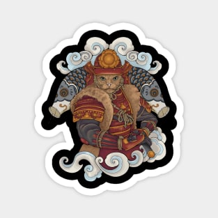 Cat Samurai Magnet