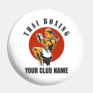 Thai Boxing Club Emblem Pin