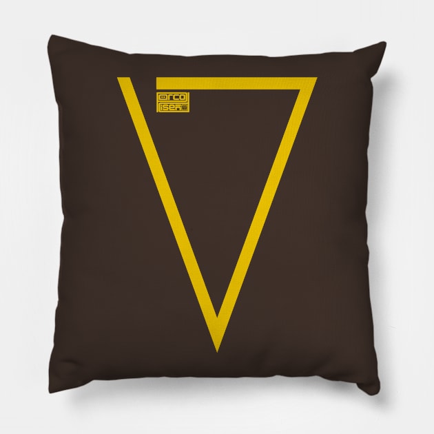 Letter V Simple Thin Clean Minimalist Line Initial Pillow by porcodiseno