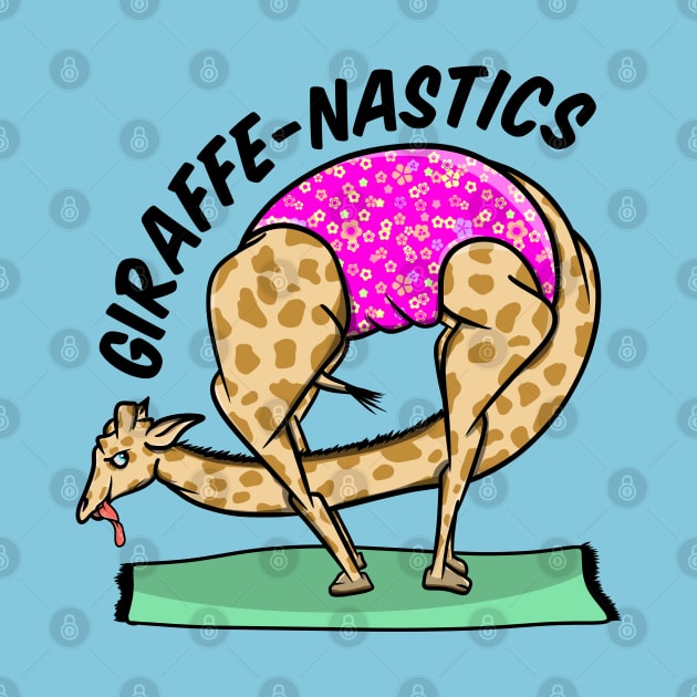 Giraffe doing gymnastics by mailboxdisco