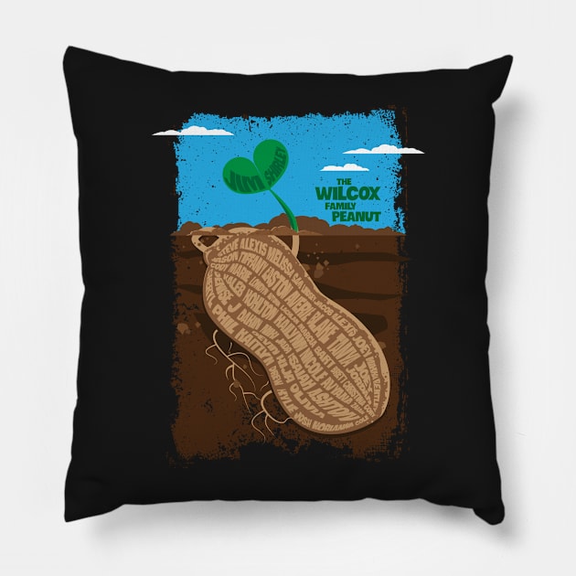 The Wilcox Family Peanut Pillow by WilcoxReunion