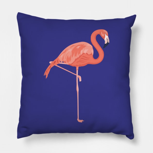 Flamingo Art Pillow by SWON Design