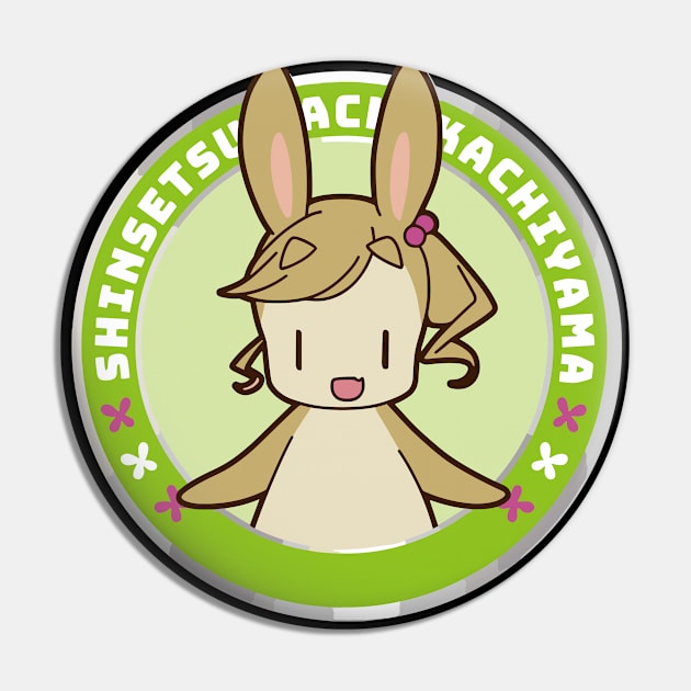 Green rabbit Pin by JamesCMarshall