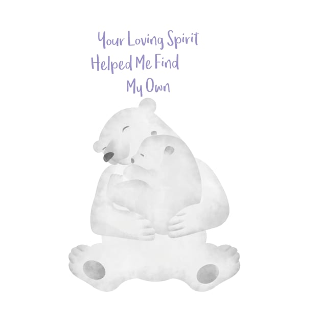 Hugging Bears - Your loving spirit helped me find my own - Happy Mothers Day by thewishdesigns