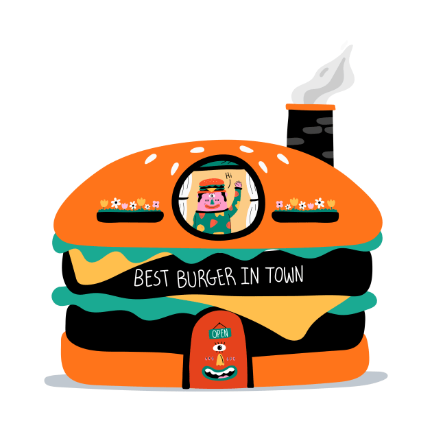 Best Burger In Town Resturant by StayMadMaddie