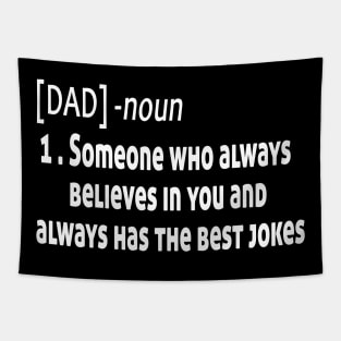 Mens Dad Noun Funny Definition Gift for Dad Father's Day Tapestry