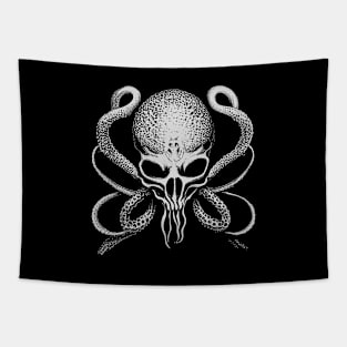 skull octopus Tapestry