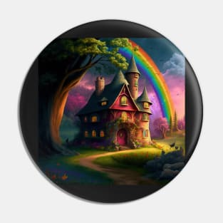 Magical Rainbow Castle Pin