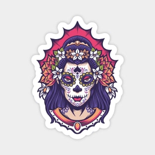 Sugar Skull Lady Magnet