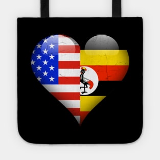 Half American Half Ugandan - Gift for Ugandan From Uganda Tote
