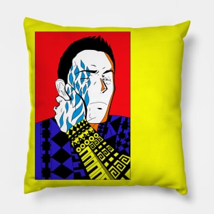 selfie by lebeau in ecopop pattern Pillow