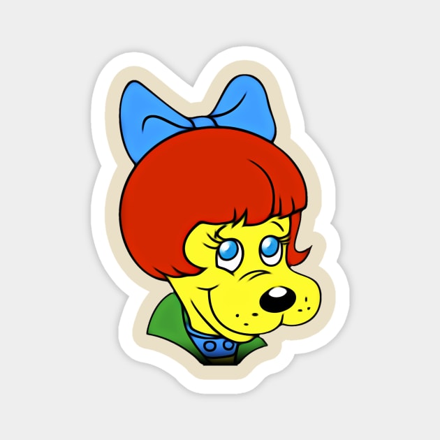 Bright Eyes, Pound Puppies 80's Cartoon Magnet by RainbowRetro