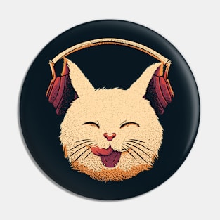 Smiling Musical Cat by Tobe Fonseca Pin