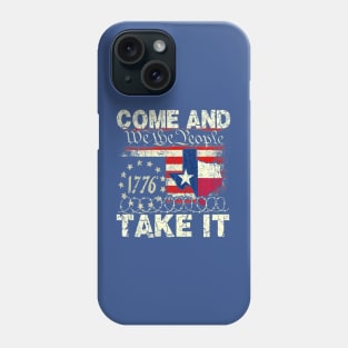 Vintage Come and Take It, Texas Border razor wire Phone Case