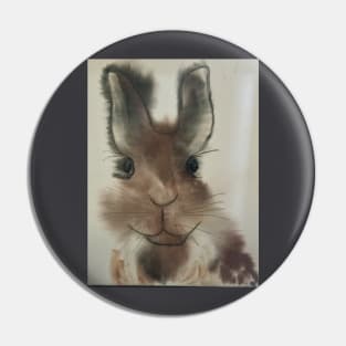 Chocolate easter bunny dark brown Pin